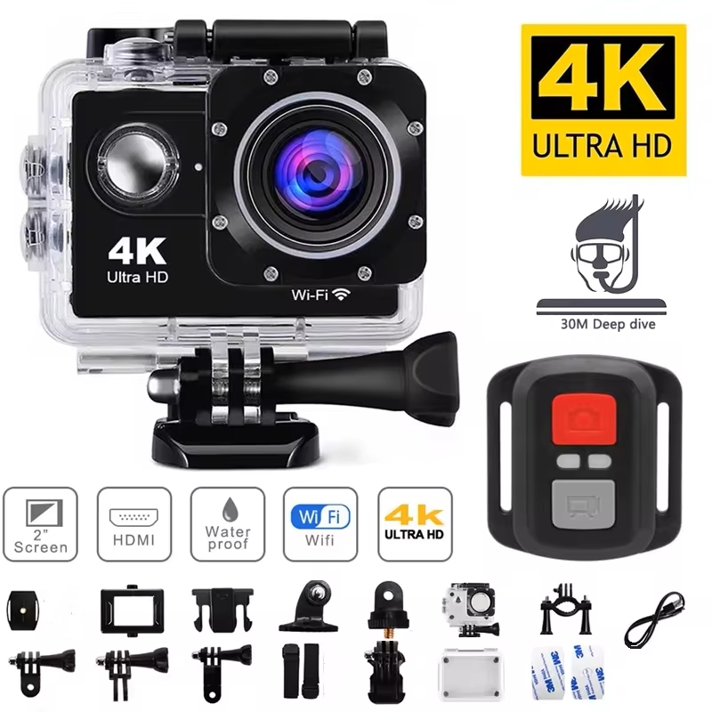 Underwater Camera - 4K Action Camera 1080P/30FPS WiFi 2.0