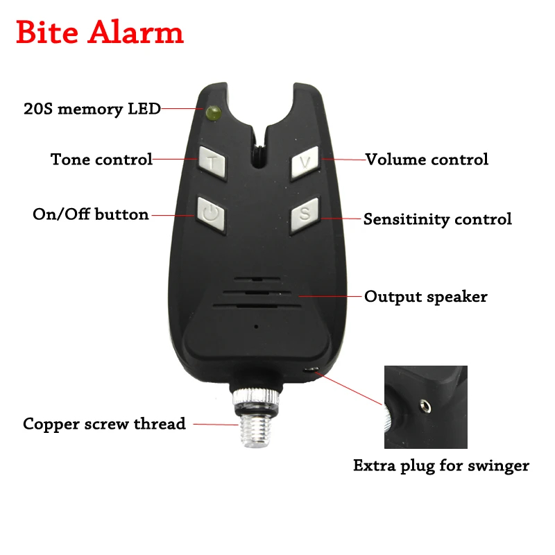 JSFUN 3PCS Carp Fishing Alarm  - đánh giá và giá Bite Alarm