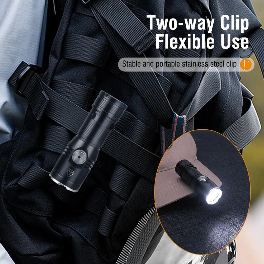 BORUiT ET15 EDC Flashlight Ult - đánh giá và giá Fish Finder Battery