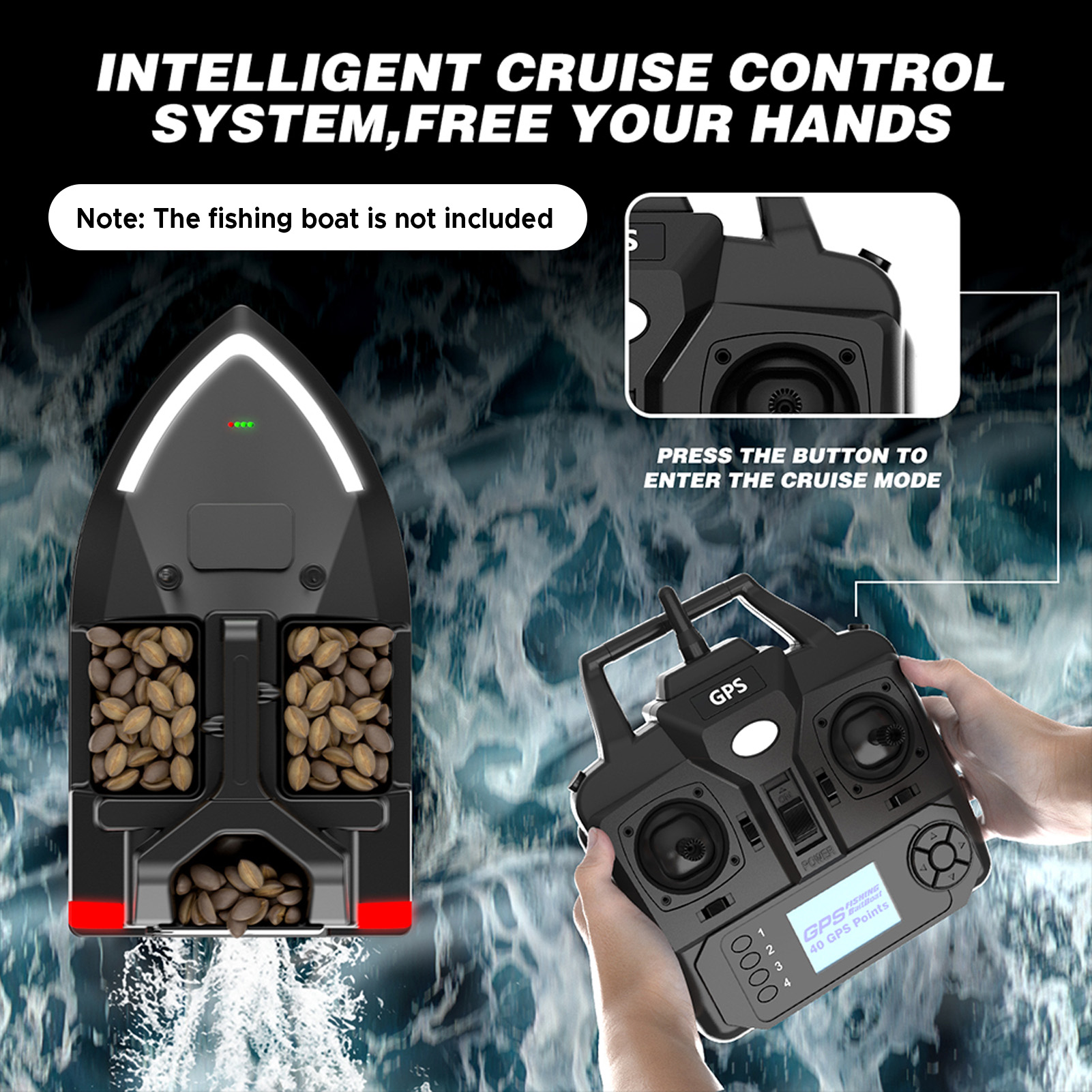 Remote Control for V020 GPS Fi - đánh giá và giá Fishing Gps
