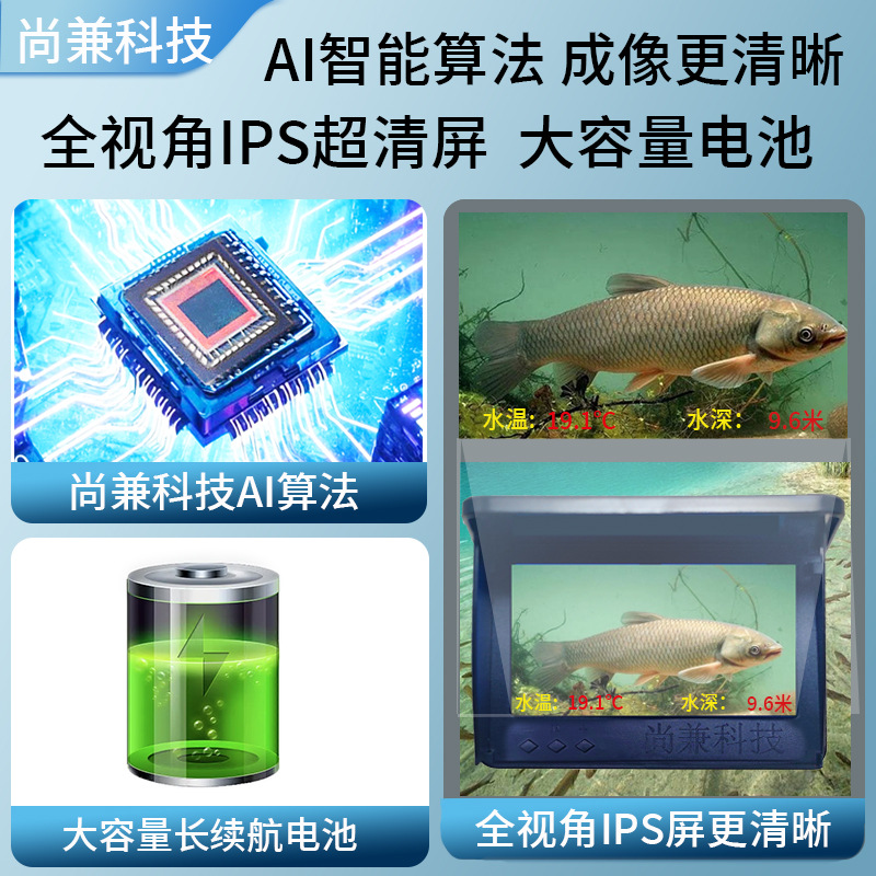 New 360 rotating visual high d - đánh giá và giá Fishing Depth Finder