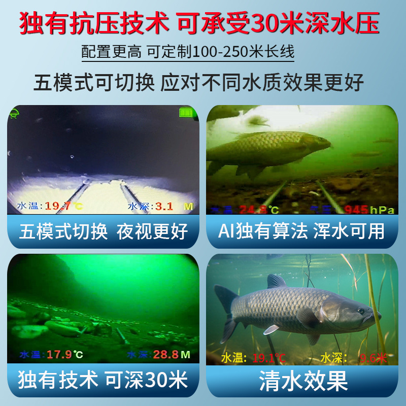 New 360 rotating visual high d - đánh giá và giá Fishing Depth Finder