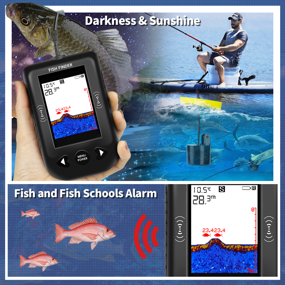 Erchang XF03 Fish Finders 45 d - đánh giá và giá Fish Finder Transducer