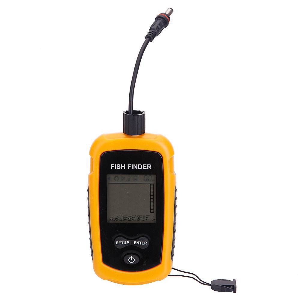 Alarm 100M Portable Sonar Fish - đánh giá và giá Fishing Depth Finder