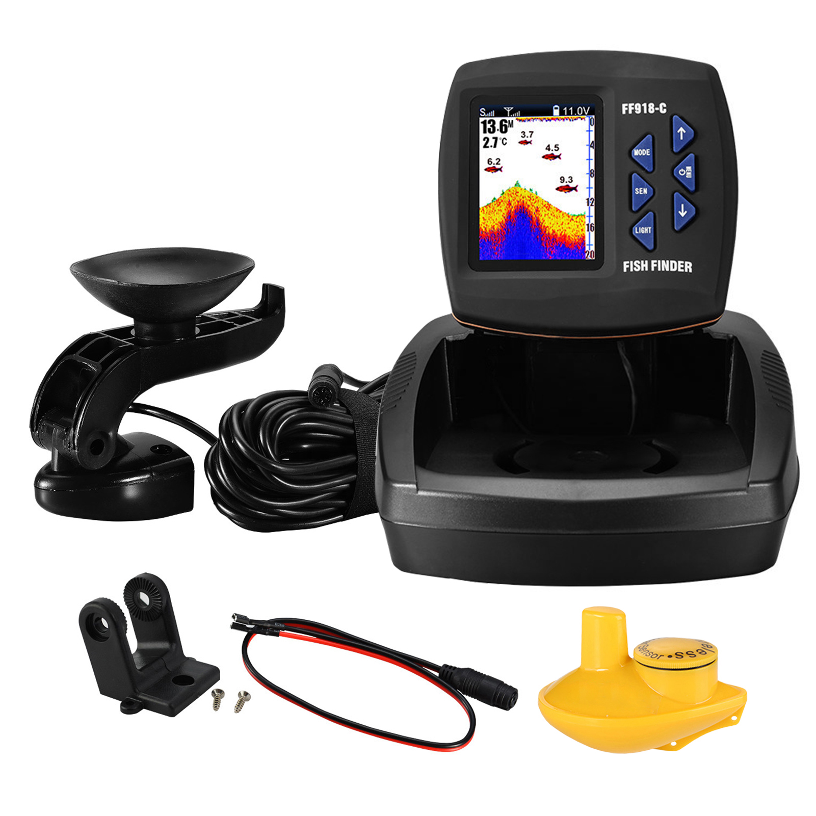 Fish Finder Wireless Sonar Sen - đánh giá và giá Fish Finder Transducer