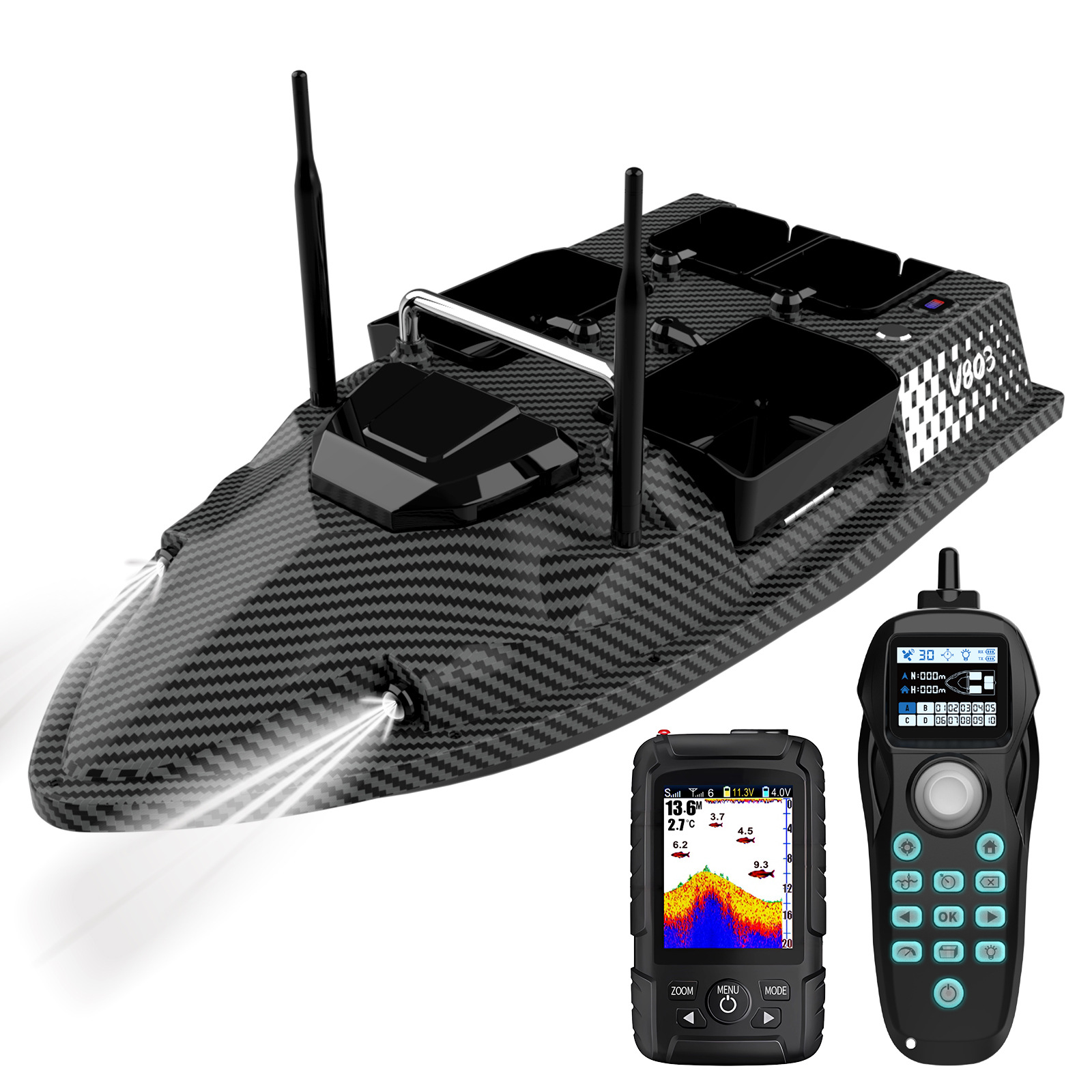 V803Pro GPS Enabled Remote Con - đánh giá và giá Fishing Gps