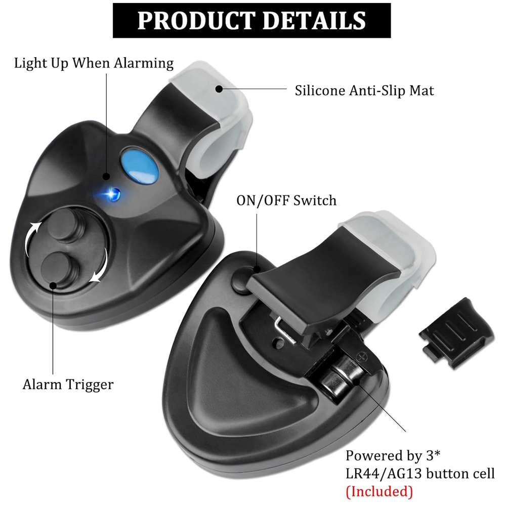 Carp Fishing Clip Set Rod Elec - đánh giá và giá Fish Finder Portable