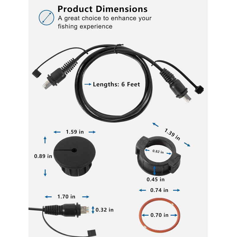 RJ45 Male to Male Ethernet Fis - đánh giá và giá Fish Finder Cable
