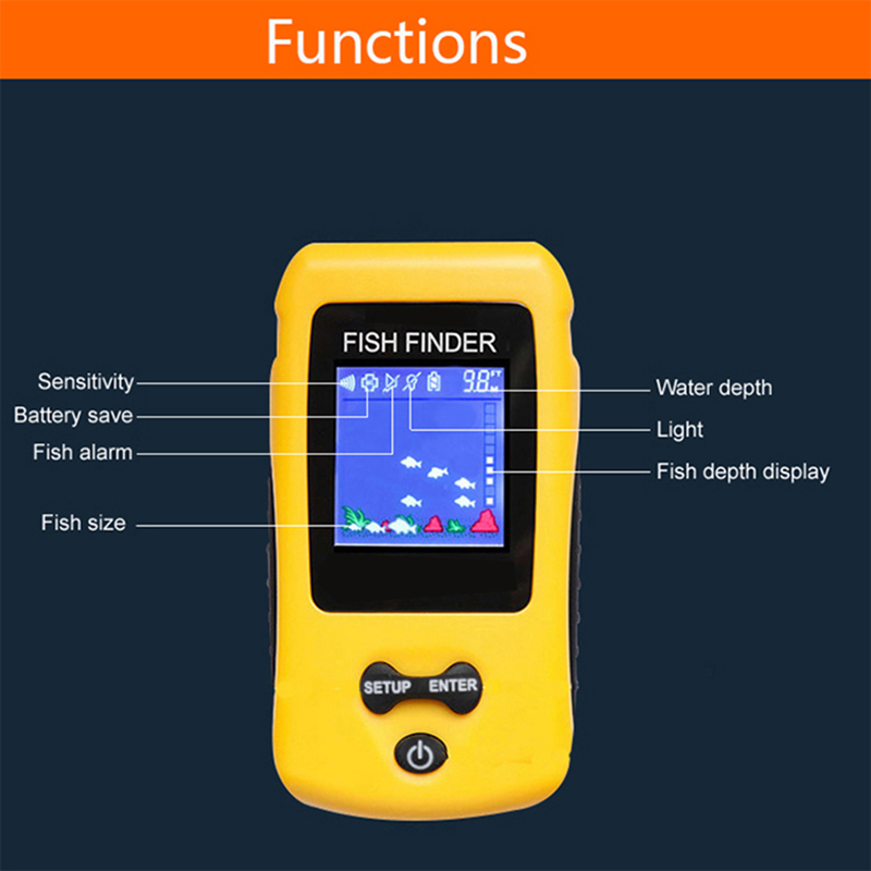 Brand New KDR Colorful Wireles - đánh giá và giá Fish Finder Gps
